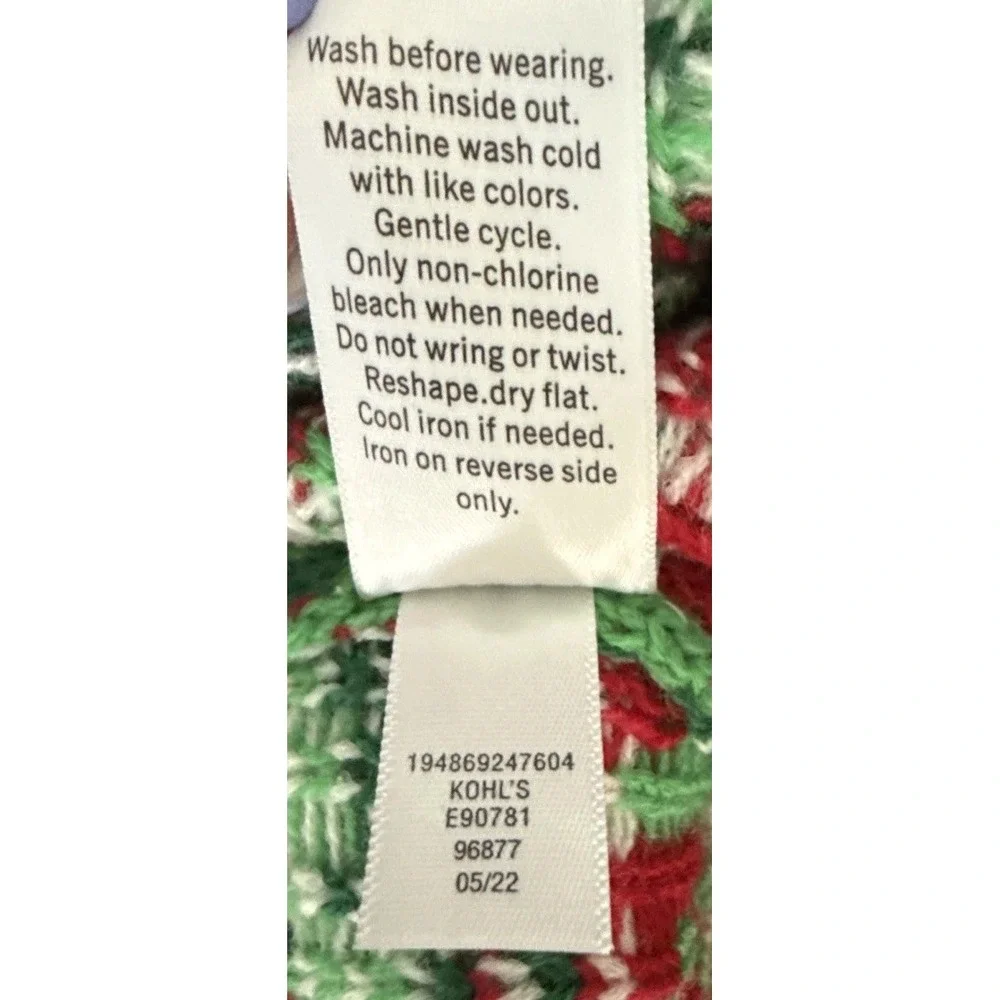 Celebrate Together LLama‎ Christmas Sweater Size Medium Green Ugly Party Novelty